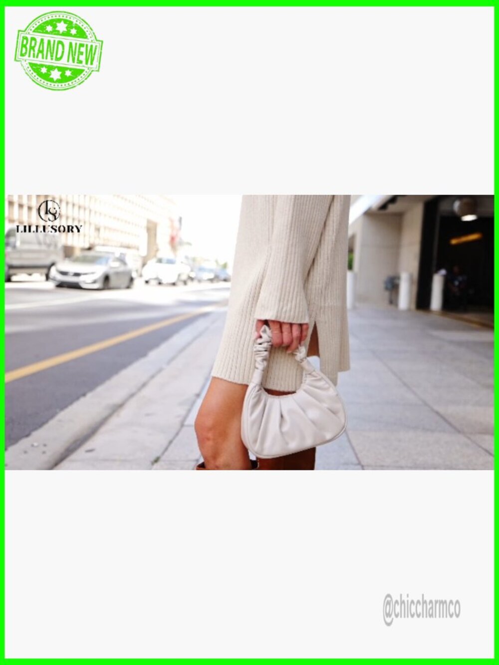 Oversized Turtleneck Sweater Dress Plus Size Pullover Knit Winter Tunic - Picture 6 of 7